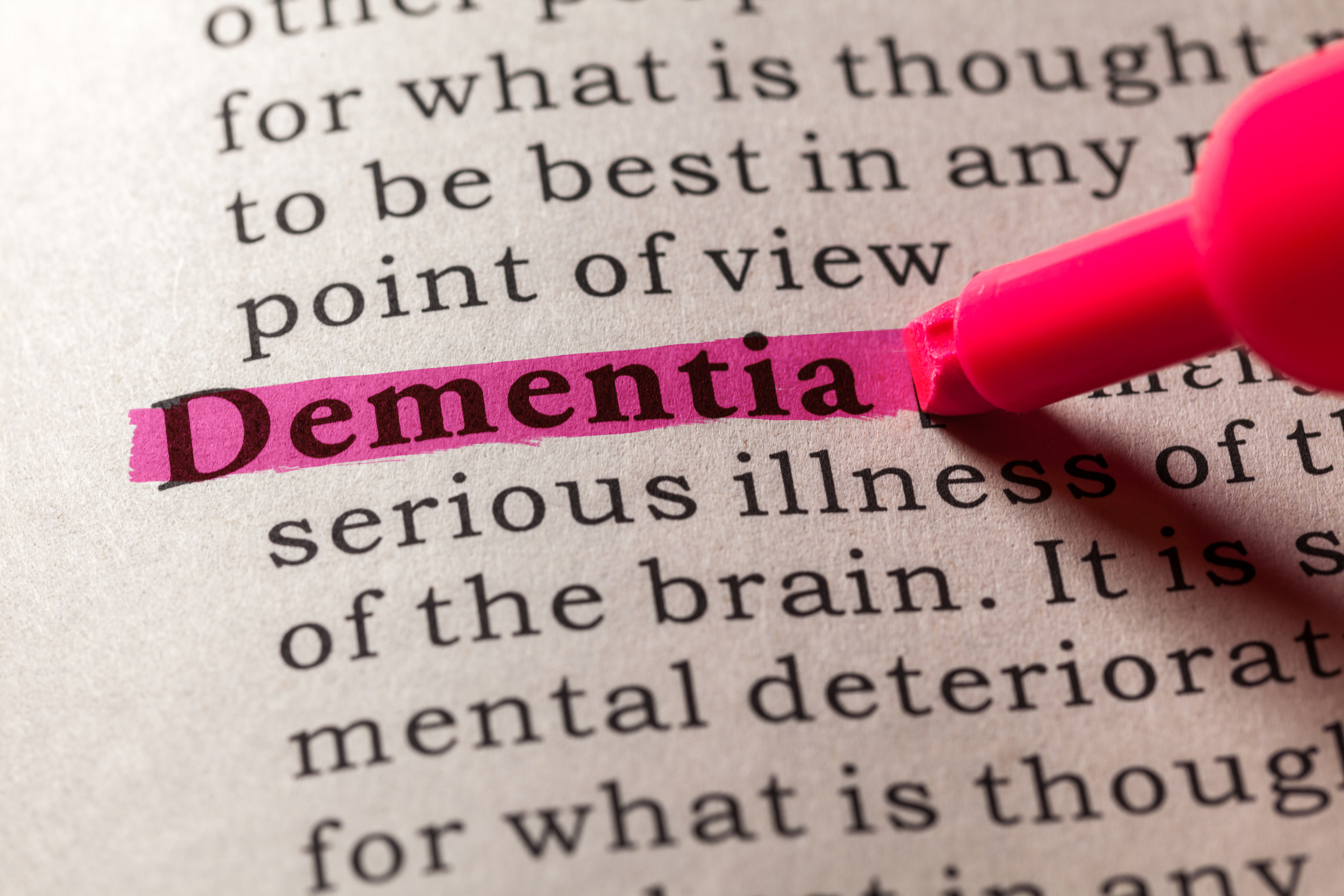 Fake Dictionary, Dictionary definition of the word dementia